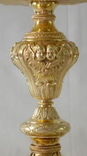Antique French solid silver gilt Baroque Ciborium